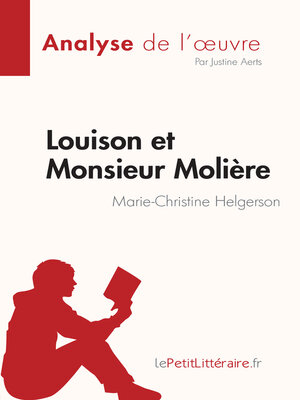 cover image of Louison et Monsieur Molière de Marie-Christine Helgerson (Analyse de l'œuvre)